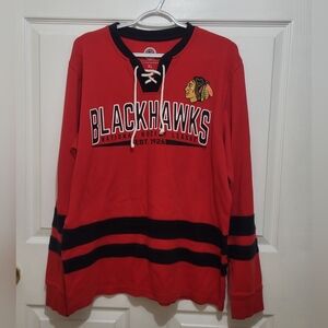GIII Sports Carl Banks NHL Licensed Chicago Blackhawks Hockey Sweater XL-Cotton